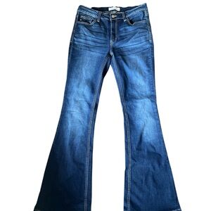 Kancan High Rise Flare Leg Stretch Denim Women's Jeans Size 11/29